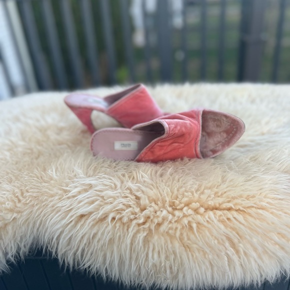 Vintage/Prada Pink Velvet Mule slides/ - Picture 2 of 12